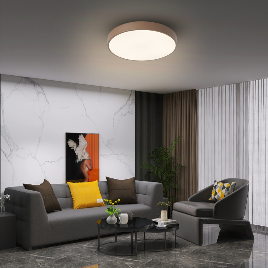 Brilagi - LED Stropní svítidlo POOL LED/36W/230V 3000/4000/6000K pr. 30 cm hnědá