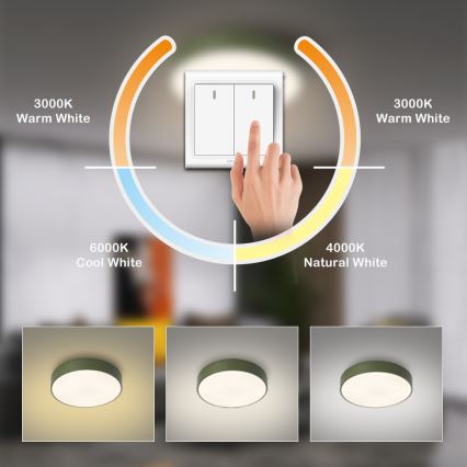Brilagi - LED Stropní svítidlo POOL LED/36W/230V 3000/4000/6000K pr. 30 cm zelená