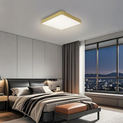 Brilagi - LED Stropní svítidlo POOL LED/36W/230V 3000/4500/6000K 40x40 cm zlatá