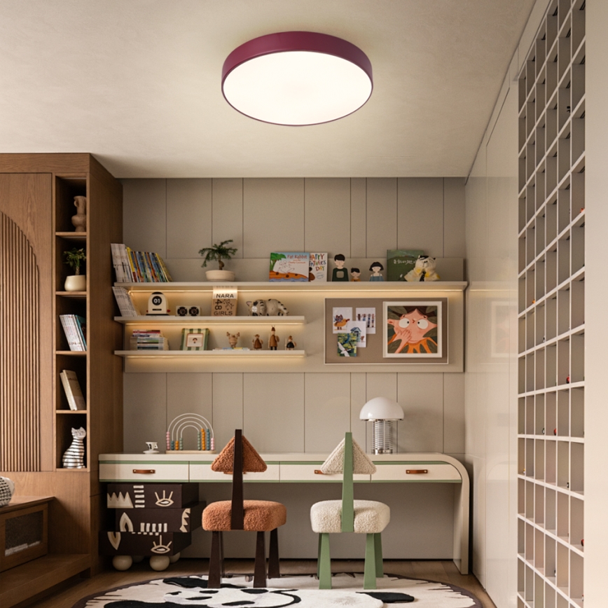 Brilagi - LED Stropní svítidlo POOL LED/48W/230V 3000/4000/6000K pr. 40 cm burgundy