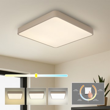 Brilagi - LED Stropní svítidlo POOL LED/48W/230V 3000/4000/6000K 50x50 cm béžová