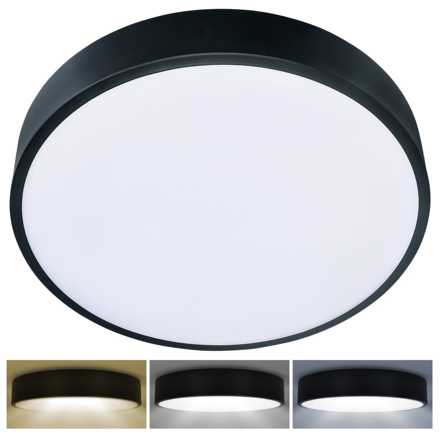 Brilagi - LED Stropní svítidlo POOL LED/48W/230V 3000/4500/6000K pr. 40 cm černá