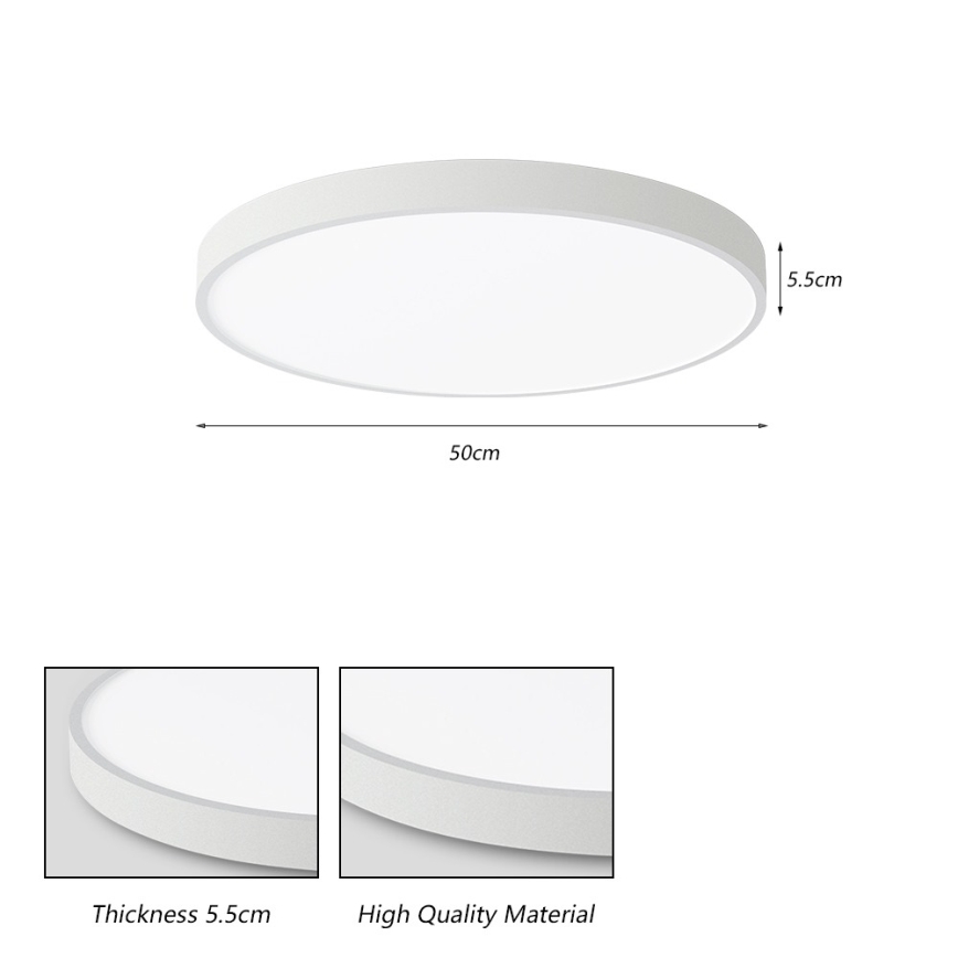 Brilagi - LED Stropní svítidlo POOL LED/60W/230V 3000/4000/6000K 50 cm bílá