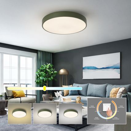 Brilagi - LED Stropní svítidlo POOL LED/60W/230V 3000/4000/6000K pr. 50 cm zelená