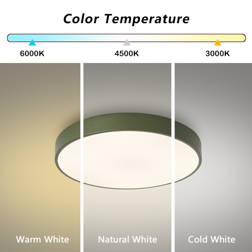 Brilagi - LED Stropní svítidlo POOL LED/60W/230V 3000/4000/6000K pr. 50 cm zelená