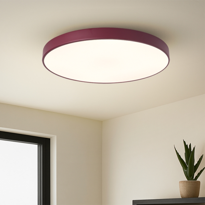 Brilagi - LED Stropní svítidlo POOL LED/60W/230V 3000/4000/6000K pr. 60 cm burgundy