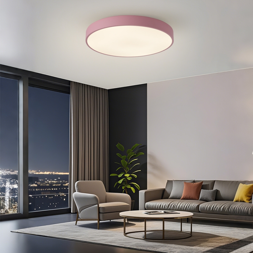 Brilagi - LED Stropní svítidlo POOL LED/60W/230V 3000/4000/6000K pr. 60 cm růžová