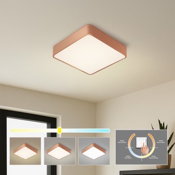 Brilagi - LED Stropní svítidlo POOL SQUARE LED/36W/230V 3000/4000/6000K 40x40 cm bronzová