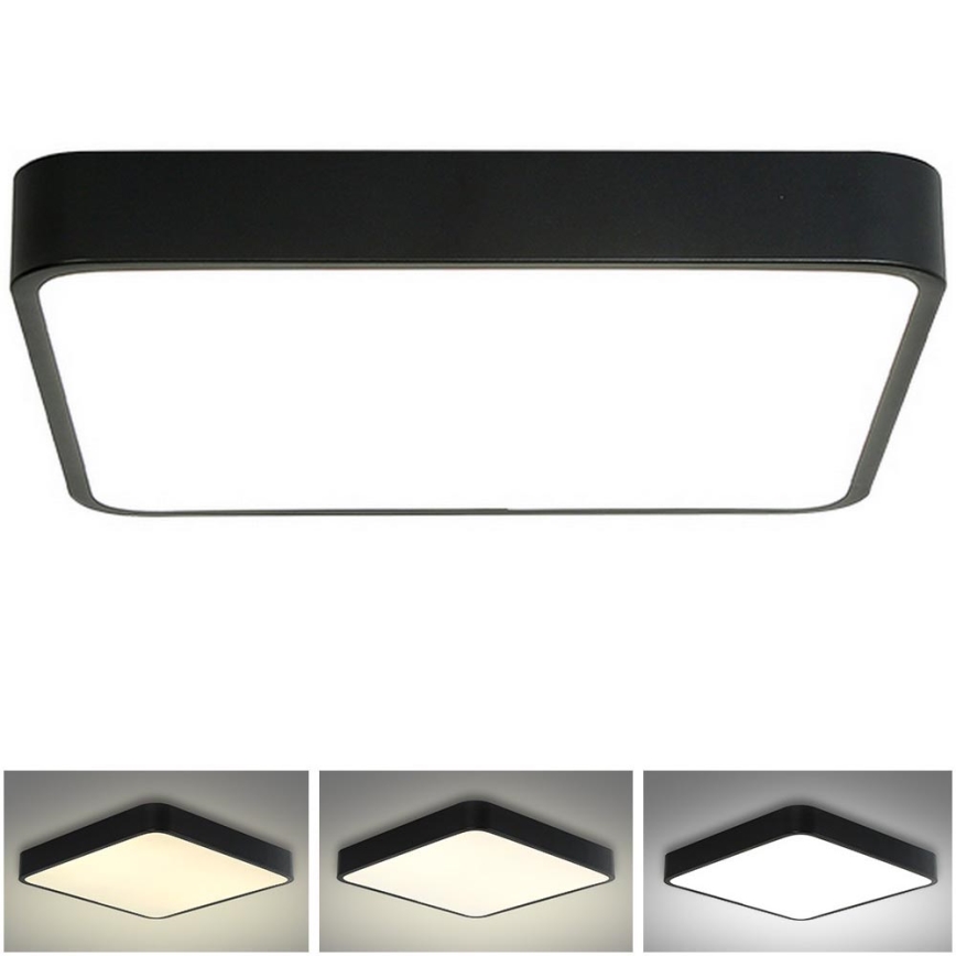 Brilagi - LED Stropní svítidlo POOL SQUARE LED/48W/230V 3000/4500/6000K 50x50 cm černá
