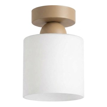 BRILAGI - LED Stropní svítidlo RETRO GLASS 1xE27/60W/230V pr. 10 cm béžová/bílá