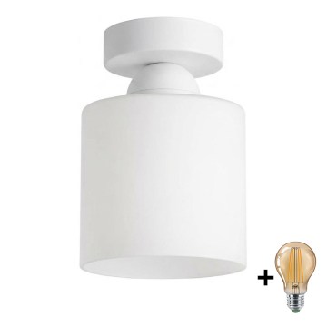 BRILAGI - LED Stropní svítidlo RETRO GLASS 1xE27/60W/230V pr. 10 cm bílá