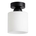BRILAGI - LED Stropní svítidlo RETRO GLASS 1xE27/60W/230V pr. 10 cm černá/bílá