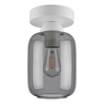 BRILAGI - LED Stropní svítidlo RETRO GLASS 1xE27/60W/230V pr. 14 cm bílá/kouřová šedá