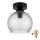 BRILAGI - LED Stropní svítidlo RETRO GLASS 1xE27/60W/230V pr. 18 cm černá/kouřová šedá