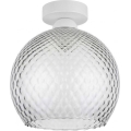 BRILAGI - LED Stropní svítidlo RETRO GLASS 1xE27/60W/230V pr. 25 cm bílá/kouřová šedá
