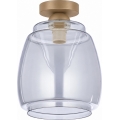 BRILAGI - LED Stropní svítidlo RETRO GLASS 1xE27/60W/230V pr. 26 cm béžová/kouřová šedá