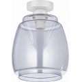 BRILAGI - LED Stropní svítidlo RETRO GLASS 1xE27/60W/230V pr. 26 cm bílá/kouřová šedá