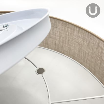 Brilagi - LED Stropní svítidlo SIRIJA 4xE27/15W/230V pr. 60 cm béžová