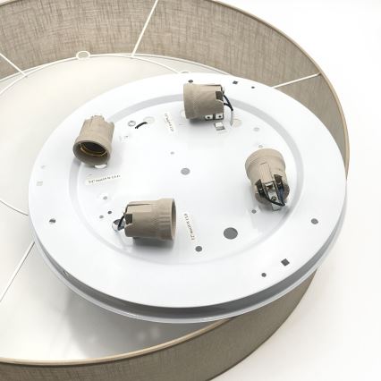Brilagi - LED Stropní svítidlo SIRIJA 4xE27/15W/230V pr. 60 cm béžová