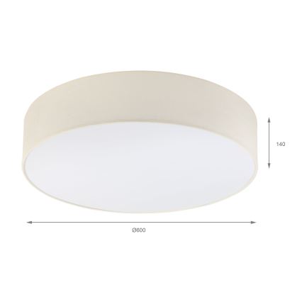 Brilagi - LED Stropní svítidlo SIRIJA 4xE27/15W/230V pr. 60 cm krémová