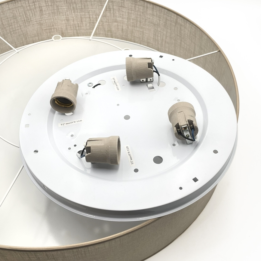 Brilagi - LED Stropní svítidlo SIRIJA 4xE27/60W/230V pr. 60 cm béžová