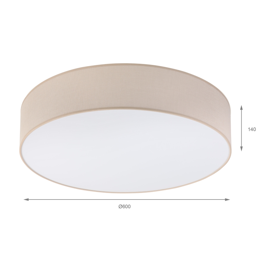 Brilagi - LED Stropní svítidlo SIRIJA 4xE27/60W/230V pr. 60 cm béžová