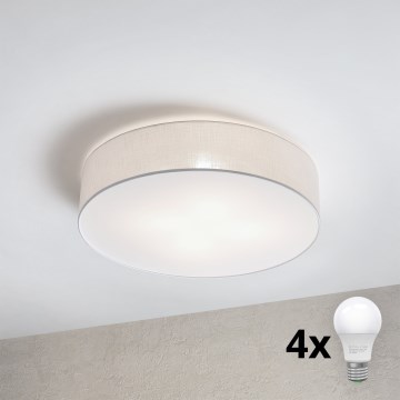 Brilagi - LED Stropní svítidlo SIRIJA 4xE27/60W/230V pr. 60 cm bílá