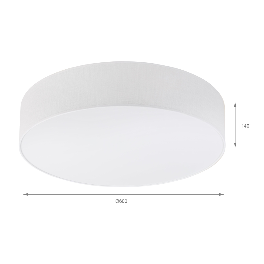 Brilagi - LED Stropní svítidlo SIRIJA 4xE27/60W/230V pr. 60 cm bílá