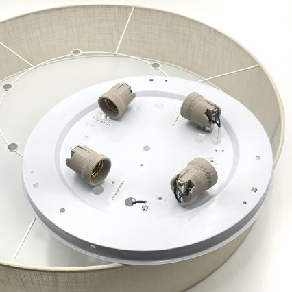 Brilagi - LED Stropní svítidlo SIRIJA 4xE27/60W/230V pr. 60 cm krémová