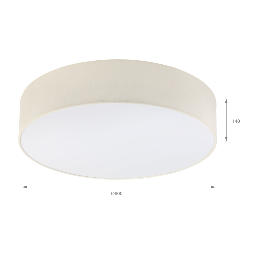 Brilagi - LED Stropní svítidlo SIRIJA 4xE27/60W/230V pr. 60 cm krémová