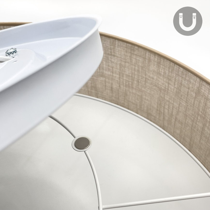 Brilagi - LED Stropní svítidlo SIRIJA 6xE27/60W/230V pr. 80 cm béžová