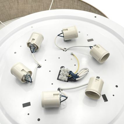 Brilagi - LED Stropní svítidlo SIRIJA 6xE27/60W/230V pr. 80 cm béžová