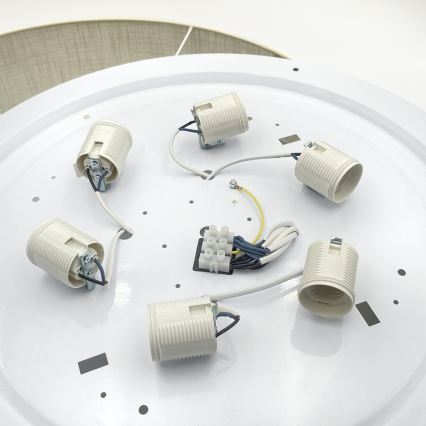 Brilagi - LED Stropní svítidlo SIRIJA 6xE27/60W/230V pr. 80 cm bílá