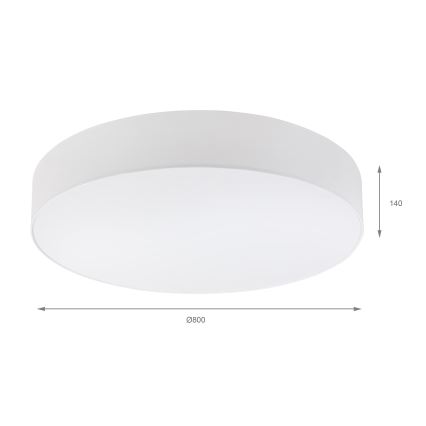 Brilagi - LED Stropní svítidlo SIRIJA 6xE27/60W/230V pr. 80 cm bílá