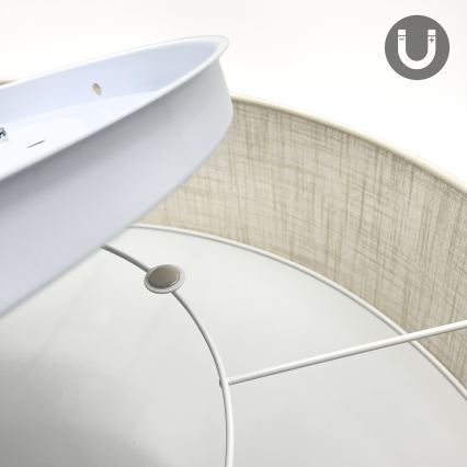 Brilagi - LED Stropní svítidlo SIRIJA 6xE27/60W/230V pr. 80 cm krémová