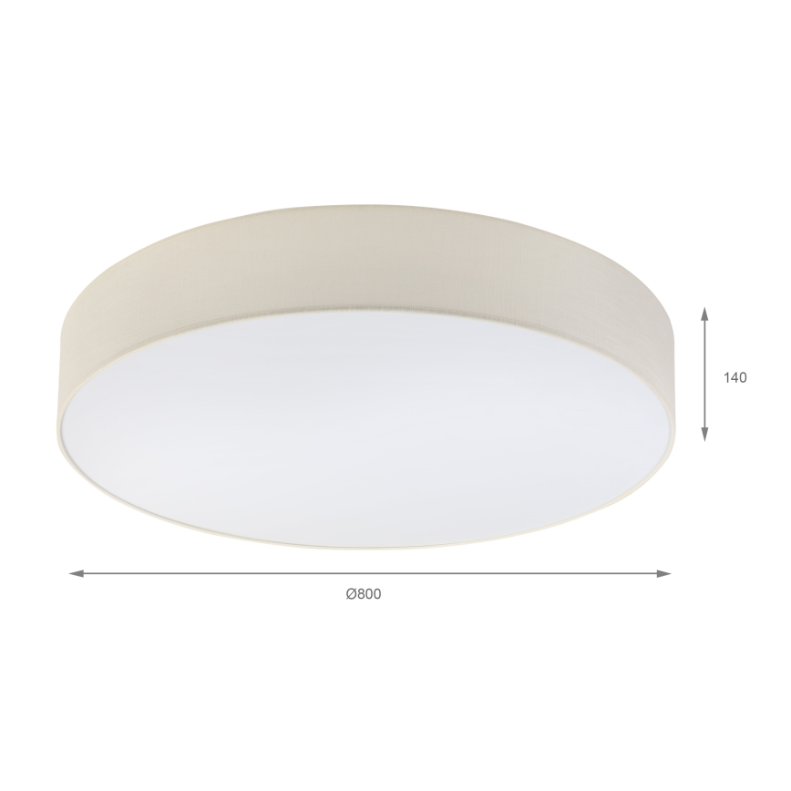 Brilagi - LED Stropní svítidlo SIRIJA 6xE27/60W/230V pr. 80 cm krémová