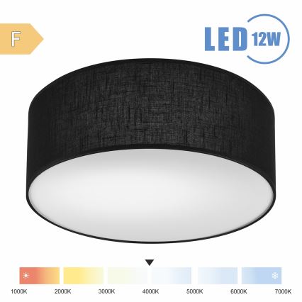Brilagi - LED Stropní svítidlo SIRIJA LED/12W/230V pr. 35 cm černá