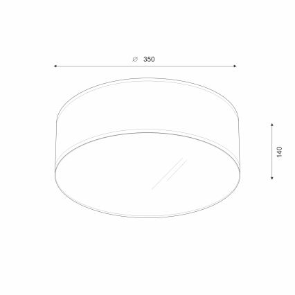 Brilagi - LED Stropní svítidlo SIRIJA LED/12W/230V pr. 35 cm hnědá