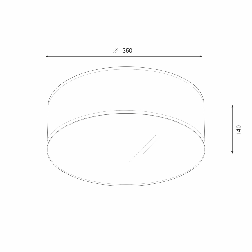 Brilagi - LED Stropní svítidlo SIRIJA LED/12W/230V pr. 35 cm hnědá