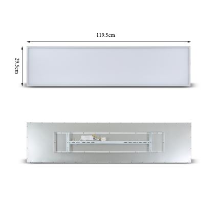 Brilagi - LED Stropní svítidlo SLIMFRAME LED/58W/230V 120x30 cm bílá