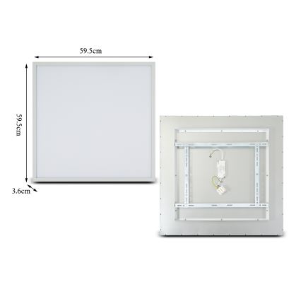 Brilagi - LED Stropní svítidlo SLIMFRAME LED/58W/230V 60x60 cm bílá