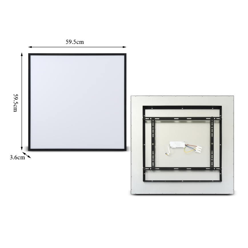 Brilagi - LED Stropní svítidlo SLIMFRAME LED/58W/230V 60x60 cm černá