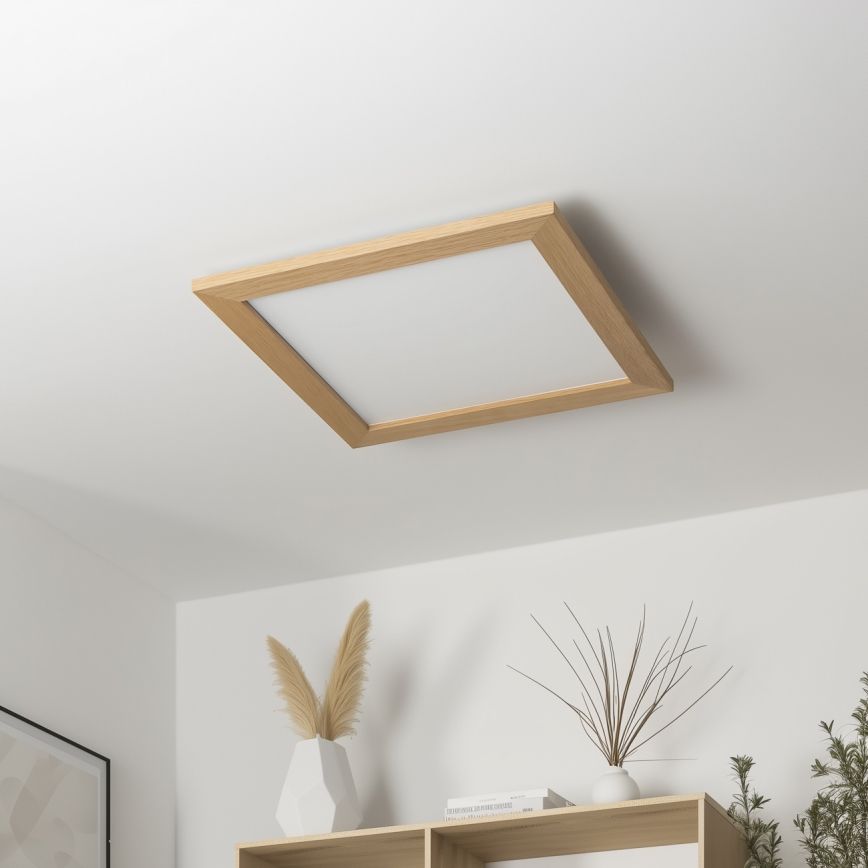 Brilagi - LED Stropní svítidlo SLIMFRAME WOOD LED/36W/230V 49,5x49,5 cm hnědá