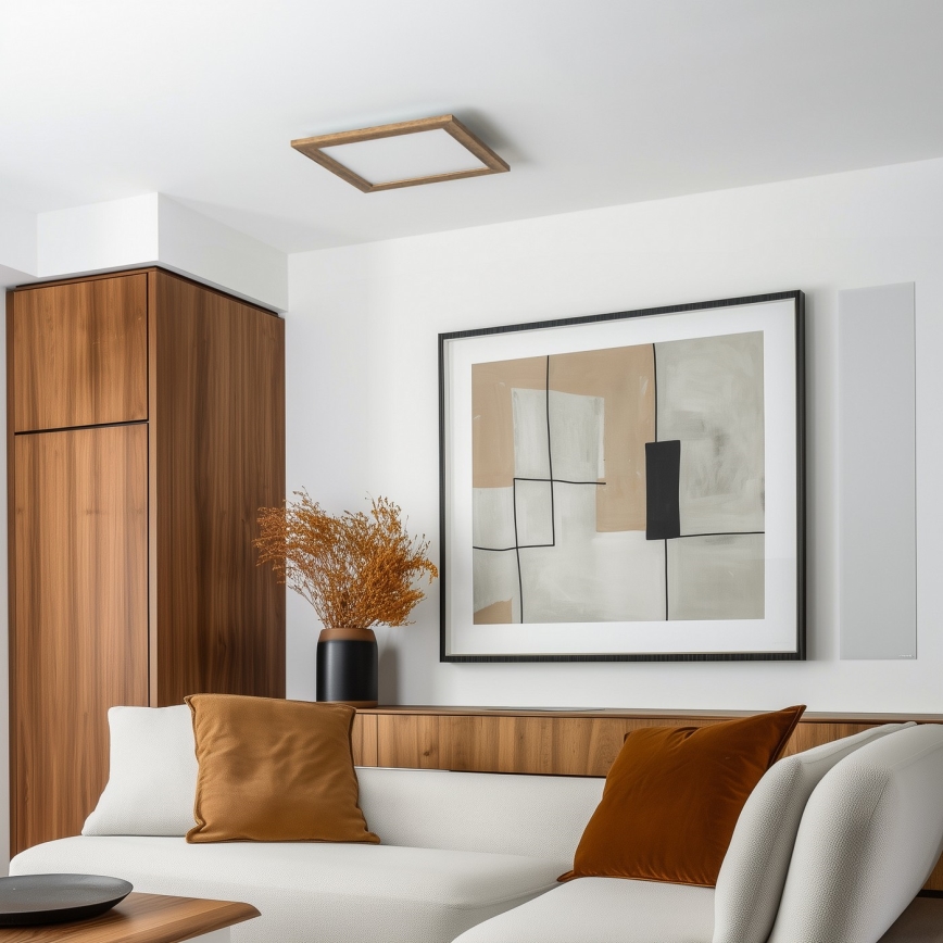 Brilagi - LED Stropní svítidlo SLIMFRAME WOOD LED/36W/230V 49,5x49,5 cm hnědá