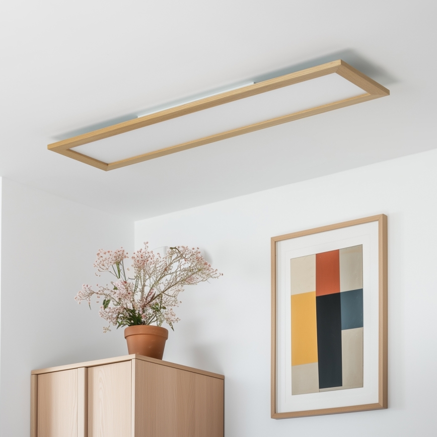 Brilagi - LED Stropní svítidlo SLIMFRAME WOOD LED/58W/230V 124x34 cm hnědá