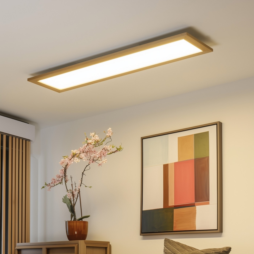 Brilagi - LED Stropní svítidlo SLIMFRAME WOOD LED/58W/230V 124x34 cm hnědá