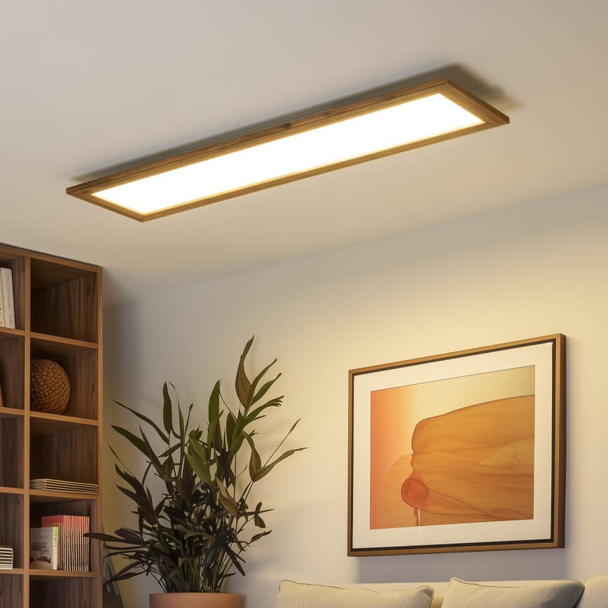Brilagi - LED Stropní svítidlo SLIMFRAME WOOD LED/58W/230V 124x34 cm hnědá