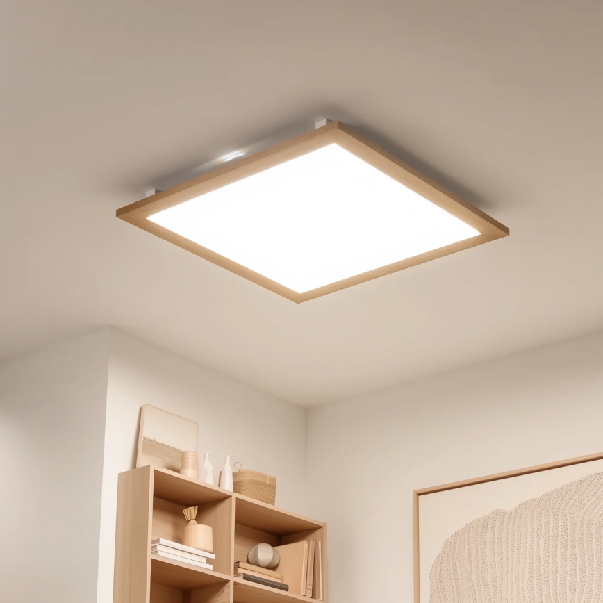 Brilagi - LED Stropní svítidlo SLIMFRAME WOOD LED/58W/230V 64x64 cm hnědá