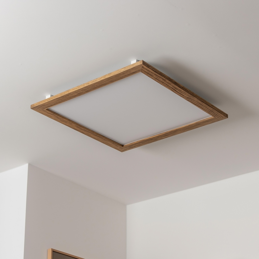 Brilagi - LED Stropní svítidlo SLIMFRAME WOOD LED/58W/230V 64x64 cm hnědá