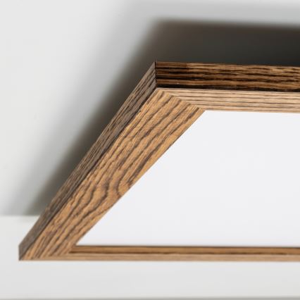 Brilagi - LED Stropní svítidlo SLIMFRAME WOOD LED/58W/230V 64x64 cm hnědá